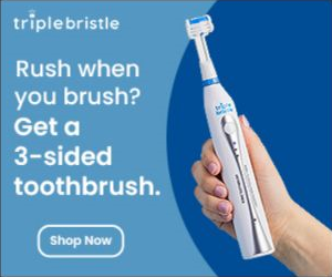 Triple Bristle three-sided sonic toothbrush
