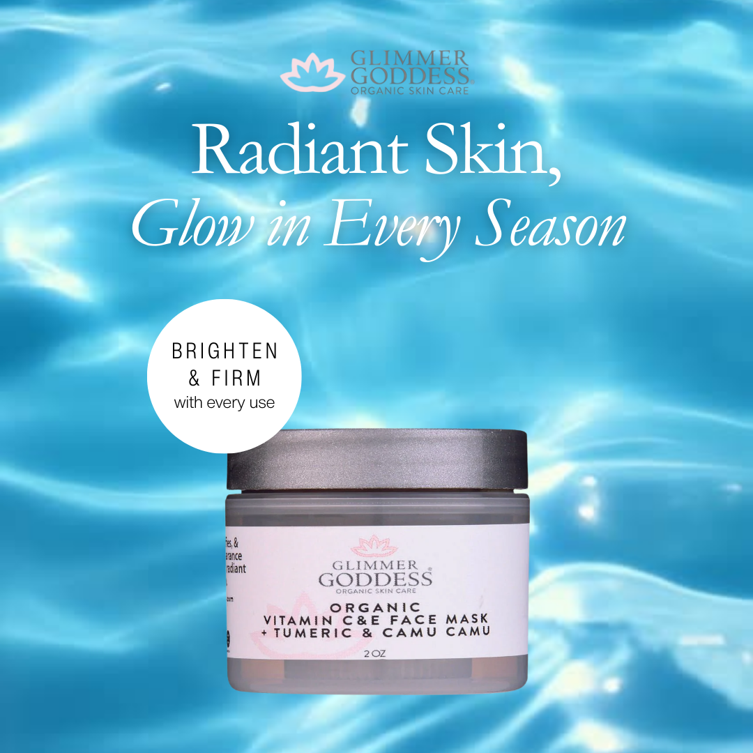 Organic Vitamin C & E Brightening Face Mask with Camu Camu & Turmeric