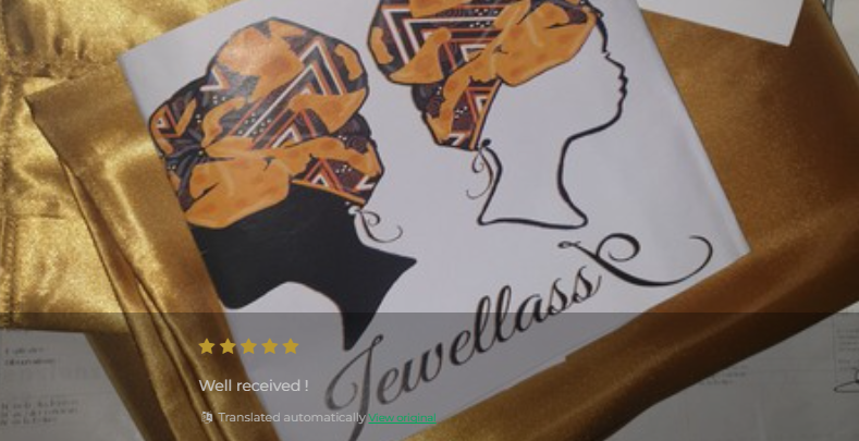 Jewellassy Gold Satin Turban (Free Shipping)