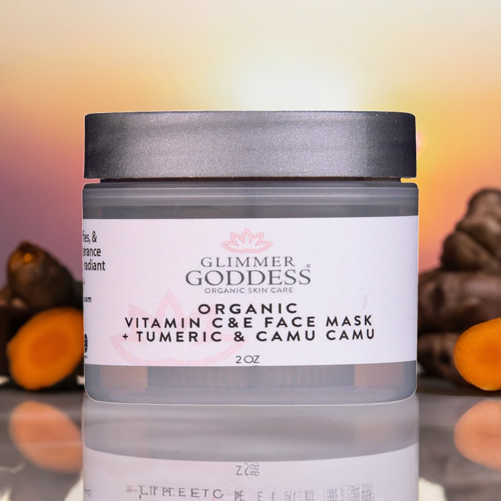 Organic Vitamin C & E Brightening Face Mask with Camu Camu & Turmeric
