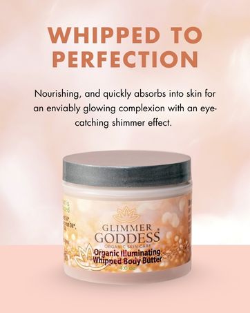 Organic Whipped Bronzing Body Butter – Shimmering Body Moisturizer with Instant Bronze Glow